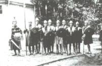 Der Turnverein beim Umzug im Jahr 1927